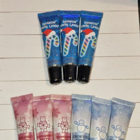 🆕(9) Bath & Body Works Christmas Lip Glosses Bundle/Lot - Picture 3 of 6